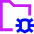 Bug Virus Folder Icon from Sharp Neon Set