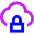 Cloud Lock Icon from Sharp Neon Set