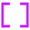 Square Brackets Icon from Sharp Neon Set