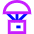 Parachute Drop Icon from Sharp Neon Set