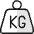 Shipment Weight Kg Icon from Ultimate Colors Set