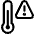 Temperature Sensitive Attention Icon from Ultimate Regular Set