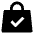 Shopping Bag Check Approve Icon from Nova Solid Set | Free Download as SVG Vector and Transparent PNG | Streamline icons