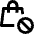 Shopping Bag Restrict Icon from Nova Line Set