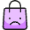 Shopping Bag Sad Icon from Ultimate Colors Set