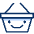 Shopping Basket Smile Icon from Cyber Duotone Set