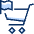 Shopping Cart Flag Icon from Cyber Duotone Set