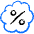 Discount Percent Bubble Icon from Freehand Duotone - Free Set