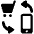 Mobile Shopping Cart Exchange Icon from Ultimate Bold - Free Set