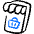 Mobile Shopping Shop Basket Icon from Freehand Duotone - Free Set