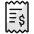 Receipt Dollar Icon from Ultimate Colors - Free Set