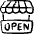 Shop Open Icon from Freehand - Free Set