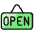 Shop Sign Open Icon from Ultimate Colors - Free Set