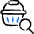 Shopping Basket Search Icon from Freehand Duotone - Free Set