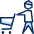 Shopping Cart User 2 Icon from Cyber Duotone - Free Set
