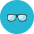 Eyeglasses Icon from Kameleon Colors - Free Set