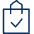 Shopping Bag Check icon - Free transparent PNG, SVG. No sign up needed.