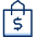 Shopping Bag Dollar Icon from Cyber Duotone Set | Free Download as SVG Vector and Transparent PNG | Streamline icons