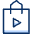 Shopping Bag Multimedia Icon from Cyber Duotone Set | Free Download as SVG Vector and Transparent PNG | Streamline icons