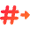 Go To Channel Slack Icon from Core Gradient Set