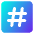 Hashtag Tag Channel Phone Number Icon from Core Gradient Set