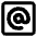 Mention Account Username Email Address Icon from Core Remix Set