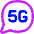 5g Chat Message Icon from Flex Neon Set