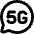 5g Chat Message Icon from Plump Remix Set