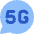 5g Chat Message Icon from Core Flat Set