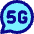 5g Chat Message Icon from Core Pop Set