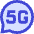 5g Chat Message Icon from Sharp Duo Set
