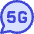 5g Chat Message Icon from Core Duo Set