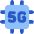5g Chip Icon from Core Flat Set