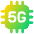 5g Chip Icon from Plump Gradient Set