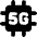 5g Chip Icon from Core Solid Set