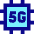 5g Chip Icon from Sharp Pop Set