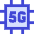 5g Chip Icon from Sharp Duo Set