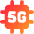 5g Chip Icon from Core Gradient Set