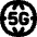 5g Network Globe Icon from Flex Solid Set