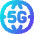 5g Network Globe Icon from Flex Gradient Set