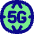 5g Network Globe Icon from Flex Pop Set