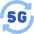 5g Refresh Signal Icon from Core Flat Set