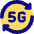 5g Refresh Signal Icon from Core Pop Set