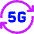 5g Refresh Signal Icon from Core Neon Set