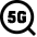 5g Search Icon from Sharp Line Set
