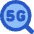 5g Search Icon from Core Flat Set