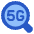 5g Search Icon from Plump Flat Set
