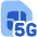 5g Sim Card Icon from Plump Flat Set