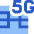 5g Sim Card Icon from Sharp Flat Set