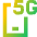 5g Smarthphone Icon from Sharp Gradient Set